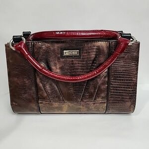 Miche Classic Base Bag Retired Design w/ Vicky Cover & Red Patent Straps Classic